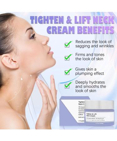 50ml Neck Firming Cream Tighten & Lift Neck Firming Cream - Anti-Aging Neck Creams for Tightening Lifting Sagging Skin and Hydrating- Repair Decolletage Cream - Buy Online on GoSupps.com