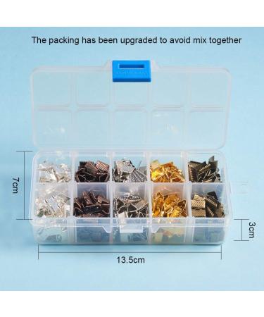 PandaHall 400PCS 5 Color Iron Ribbon Ends for Jewelry Making - 10x7mm - Buy Online on GoSupps.com