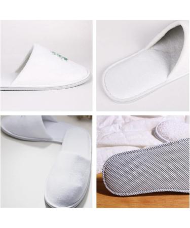 Buy Disposable Spa Shoes - 2 Pairs of Foldable White Hotel Slippers for Guests & Travel - Buy Online on GoSupps.com