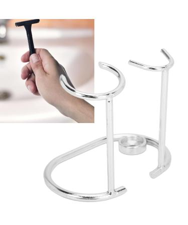 Modern Silver Razor Holder | Hygienic & Practical Design for Safety Razors - Ideal for Your Bathroom - Buy Online on GoSupps.com