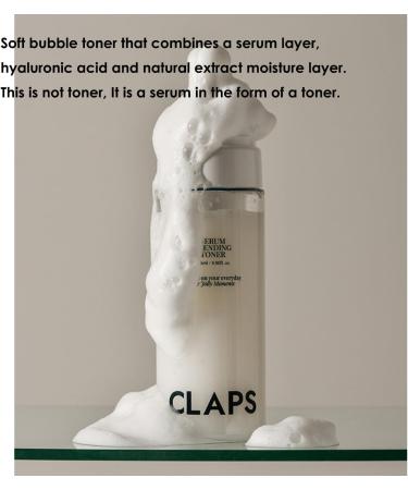 CLAPS Serum Blending Toner 4.90 Fl oz - Hypoallergenic Vegan & Moisturizing Toner for All Skin Types | International Shipping - Buy Online on GoSupps.com