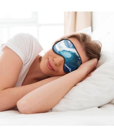 SSIMOO Big Sea Wave HD Soft Sleep Eye Mask | Breathable Travel Eye Patch for Women | Ideal for Relaxation & Comfort - Buy Online on GoSupps.com