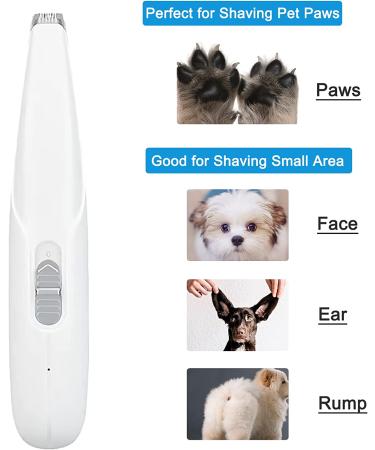 BiirBlue Dog Paw Trimmer - Upgraded Low Noise Pet Hair Clippers for Dogs and Cats - Buy Online on GoSupps.com