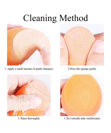 BAIMEI Makeup Sponges & Kabuki Brush Set - Latex-Free Dual Use Beauty Blender for Flawless Powder & Liquid Foundation Application - Buy Online on GoSupps.com