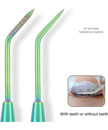 Eyelash Lift Separator Tool Comfortable Grip Tail Comb Metal Lash Lift Rods Stainless Steel for Beauty Salon (Colorful) - Buy Online on GoSupps.com