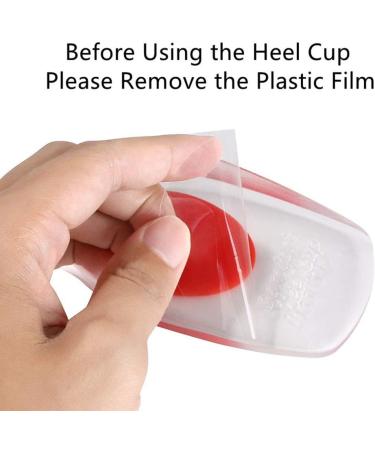 Siismi Gel Insoles for Men - 3 Pairs Heel Support & Achilles Tendon Relief - Plantar Fasciitis Heel Cup Pads - Buy Online on GoSupps.com