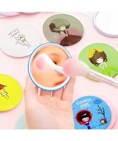 15 Pieces Mini Pocket Mirrors | Portable Cosmetic Round Makeup Mirrors for Easy On-the-Go Touch-Ups - Buy Online on GoSupps.com