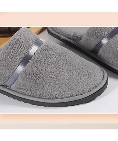 Buy Tianmao 5 Pairs Coral Fleece Closed Toe Hotel Slippers | Universal Size Gray | Perfect for Spa Parties & Travel - Buy Online on GoSupps.com