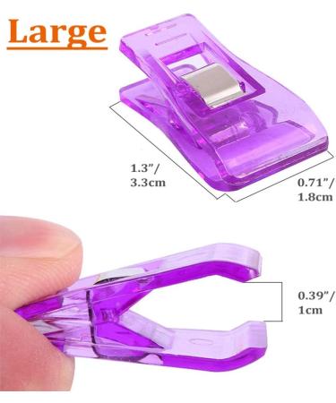 BigTeddy 100pcs Sewing Clips for Quilting & Binding Hem - Assorted Colors Set with Case | Multipurpose Sewing Tools - Buy Online on GoSupps.com