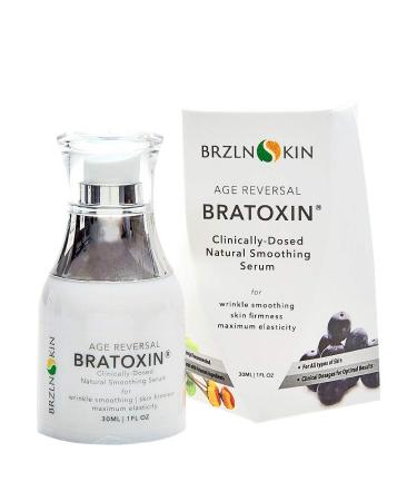 Bratoxin Instant Wrinkle Filler | Naturally Derived Hydrating Alternative for Face Anti Aging | Wrinkle Serum with Skin Tightening Formula (30 mL)