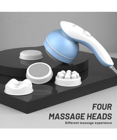 Asopal Cellulite Massager - Hand Held Deep Tissue Electric Body Massager for Muscles, Back, Shoulder, Neck, Leg, Calf, Foot - Blue - Buy Online on GoSupps.com