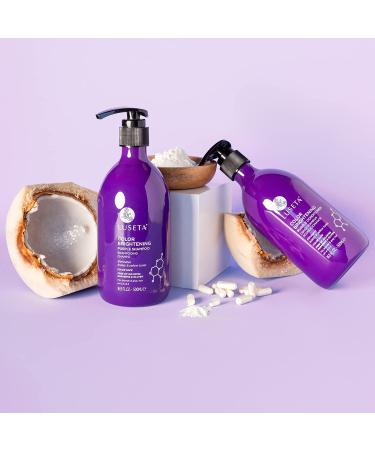 Luseta Purple Shampoo & Conditioner Set for Blonde & Gray Hair - Sulfate & Paraben Free - Infused with Cocos Nucifera Oil - 2x16.9oz - Buy Online on GoSupps.com