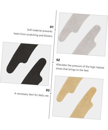 Beaupretty 6 Pairs Anti-Wear Foot Stickers | Heel Grips & Cushions for High Heels | Soft Cowhide Suede Inserts - International Shipping Available - Buy Online on GoSupps.com
