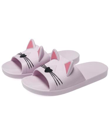 Vunavueya shower and bathing shoes flip-flops for children and adults young girls bathing flaps women men's slippers beach mules large 30-44 35/36 EU new violet
