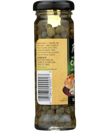 Reese Non Pareil Capers 3.5 oz (Pack of 12) - Premium Quality Non Pareil Capers - Buy Online on GoSupps.com