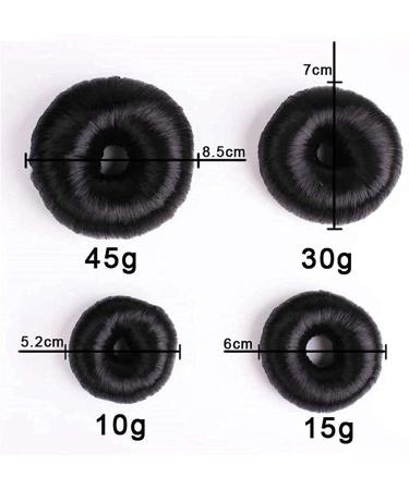 4 Pcs Donut Wig Hair Bun Makers - Fashion Bun Shaper Set for Women & Girls - Light Brown Hairstyle Tool - Buy Online on GoSupps.com