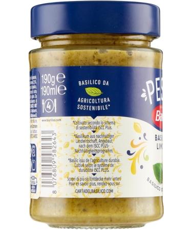  Italian Gourmet E.R. 3 x Barilla Basil and Lemon Pesto 190g | Gluten-free Italian pasta sauce with a hint of lime/lemon and basil pasta sauce green pesto + gourmet Italian polpa 40g - Buy Online on GoSupps.com