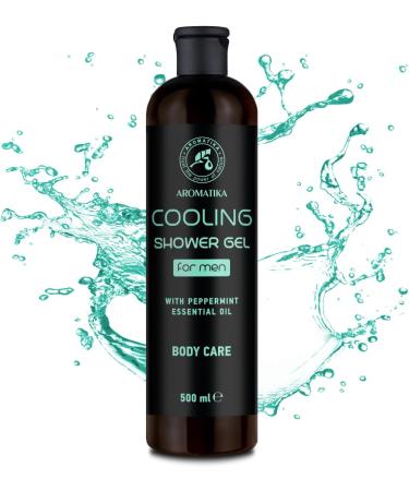 Shower Gel Cooling 500ml - Shower Gel for Men with Peppermint Essential Oil - Body Care - Cleansing and Care - Fresh Fragrance - Masculine Aroma - Body Wash for Him - Shower Gel - Buy Online on GoSupps.com