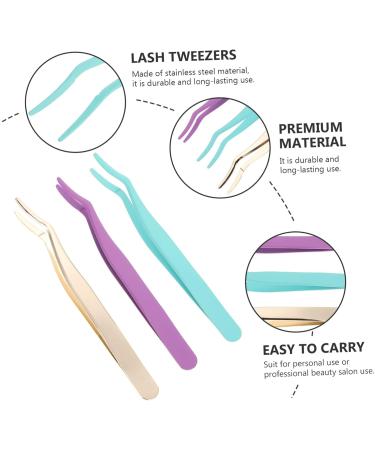 Magiclulu 6-Piece Eyelash Case Set | Stainless Steel Eyelash Holders & Tweezers for False Eyelash Extensions | Perfect Tool Kit for Beauty Enthusiasts - Buy Online on GoSupps.com