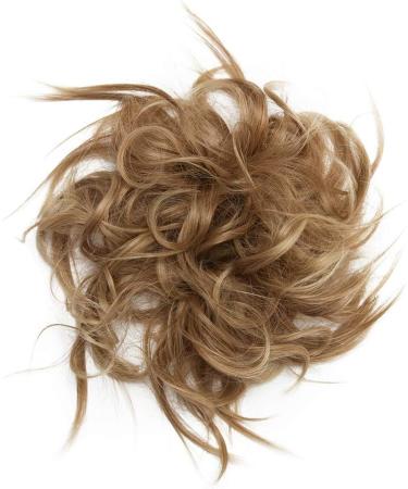 Tousled Updo Hair Pieces Messy Bun Hair Scrunchies Extensions Hair Piece Ponytail With Elastic Rubber Hair Extensions for Women Light Brown to Ash Blonde - Buy Online on GoSupps.com
