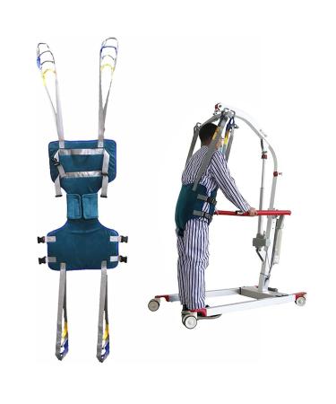 Patient Lift Slings Full Body Transfer Belt Strap Soft Comfortable Medical Walking Standing Aids with Crotch Cushion for Thigh Hip Waist Lumbar Back Supports Leg Exercise (Size : L)
