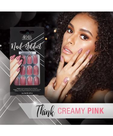 Ardell Nail Addict Artificial Nail Set Sweet Pink Glossy Rounded Press On Nails 24 Glue On Nails For An Easy Manicure - Buy Online on GoSupps.com
