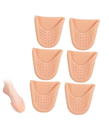 Holibanna 3 Pairs Toe Protector Ballet Toe Pad Ball of Protectors Toe Topper Socks Toe Covers Toe Cushions Dance Pad Toe Pads for Shoes Pointe Shoes Protectors Toe Caps Tire Miss Sebs