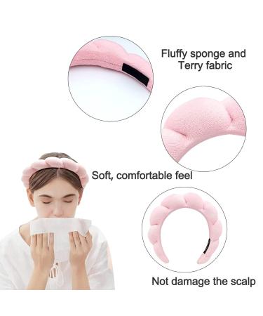 XSHYE Spa Headband for Women - 2 Pack Pink+Black, Makeup & Skincare Accessory - Buy Online on GoSupps.com