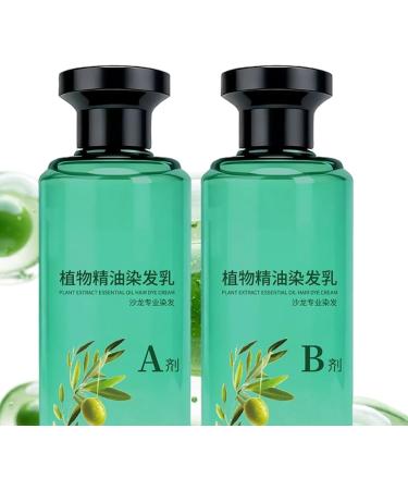 Hair Color for Women 260ml Nourishing Cream with Plant Oil | Pack of 2 Professional Hair Color Bottles Covers White and Gray Hair for Adults and Seniors Hairdressers - Buy Online on GoSupps.com