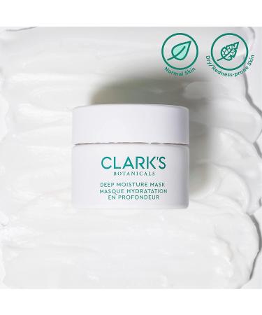 Clark's Botanicals Deep Moisture Mask - Hydrating Treatment for Dryness, Redness, and Inflammation - Stimulates Collagen Production - All Skin Types - 1 Count - Buy Online on GoSupps.com