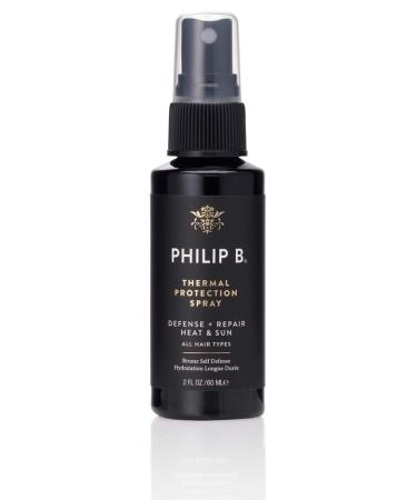 PHILIP B Thermal Protection Spray 2 oz. (60 ml) | Plump, Shine & Protect Hair from Heated Hair Tools 2 Fl Oz