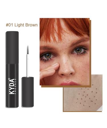 Ownest Beauty KYDA 2 Colors Liquid Freckle Pen - Waterproof & Long-lasting Freckle Makeup for Natural-looking Soft Dots - Light Brown & Dark Brown (Pack of 2) 0.16 Fl Oz - Buy Online on GoSupps.com