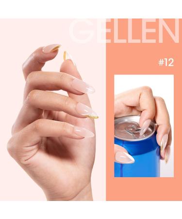 Gellen 15ml Builder Gel Nude Extension Hard Gel for Nails Color Nail Gel Strengthener Gel No Need Slip Solution UV LED Gel Thickening Enhancement Building Gel Nail Polish - Buy Online on GoSupps.com