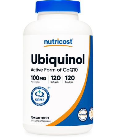 Nutricost Ubiquinol Softgels (120 Softgels | 100 mg Per Serving) - Superior Absorption Antioxidant | Active Form of CoQ10 - Gluten Free Non-GMO 120 Count (Pack of 1)