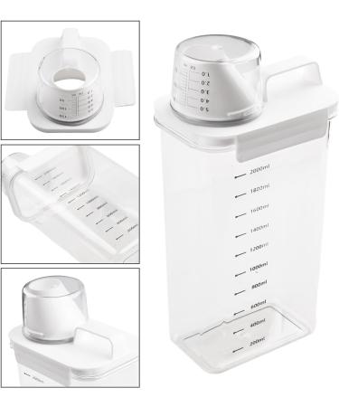 Zoegneer Laundry Detergent Dispenser Washing Powder Storage Box Household Bathroom Detergent Storage Tank Transparent Acrylic Box(2300ML) - Buy Online on GoSupps.com