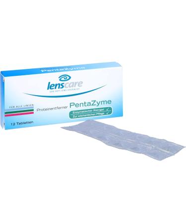 LENSCARE PentaZyme Protein Remover Tablets - 12 pcs for Crystal Clear Vision | International Shipping Available - Buy Online on GoSupps.com