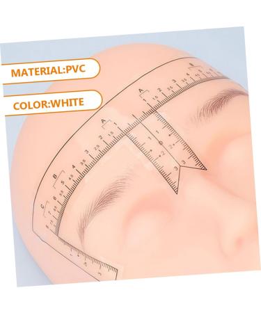 GLEAVI 10pcs Tools Stickers Convenient Eyebrow Ruler Eyebrow Shaper for Women Positioning Ruler Helmet - Buy Online on GoSupps.com