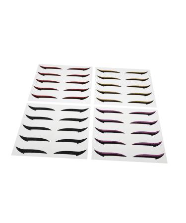 WOONEKY 20 Pairs Eyeshadow Stickers Eye Skin Sticker Eyeliner Decal Makeup Stickers for Eye Paper
