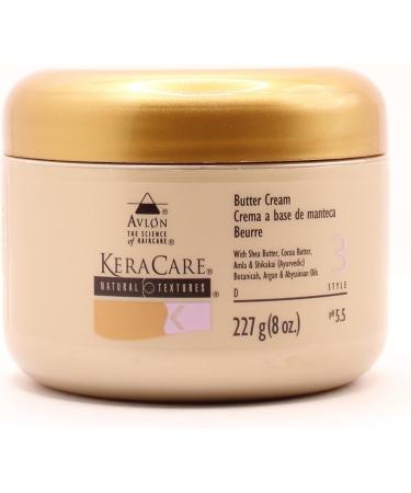 Avlon Keracare Natural Textures Butter Cream 227g Oil Moisturizer with Jojoba Oil 240ml & Edge Tamer 115g - Buy Online on GoSupps.com