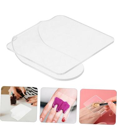  TOVINANNA Nail Palette Color Palette For Mixing Makeup Plate For Foundation Makeup Mixing Palette Manicure Foundation Tray Small Tray - Buy Online on GoSupps.com