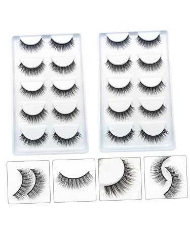FOMIYES 10 Pairs Luxurious Fake Eyelashes - Miss Chemical Fiber for Stunning Eyes | International Shipping Available - Buy Online on GoSupps.com