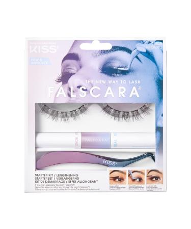 KISS Falscara D.I.Y. Lash Extension Starter Kit With 10 Eyelash Lengthening Wisps, Applicator and Bond & Seal lash adhesive - Buy Online on GoSupps.com