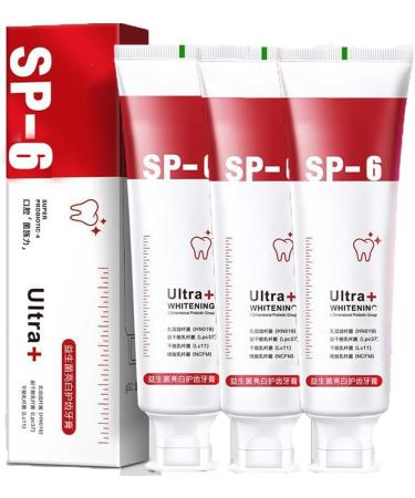 Sp-6 Ultra Whitening Toothpaste, Upgraded Sp-4 Ultra Whitening, Sp 6 Toothpaste, Pasta De Dientes Sp-6, Sp 6 Ultra Whitening (3PCS)