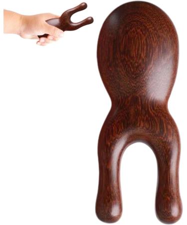 Brown Wood Facial Massage Device | Ergonomic Portable Massager for Smooth Skin - Natural Wood Tool for Face Nose Ear & Mouth Massage - Buy Online on GoSupps.com
