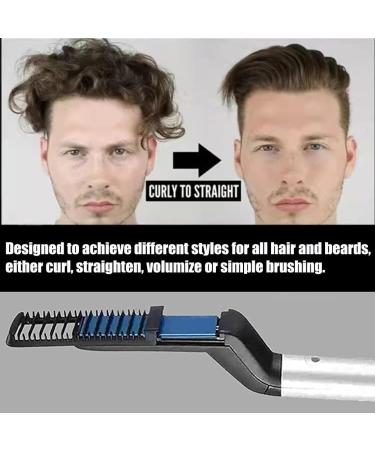 Beard Straightener for Men Fast Heated Straightening Brush Beard Straightening Comb Beard Styling Comb - Buy Online on GoSupps.com