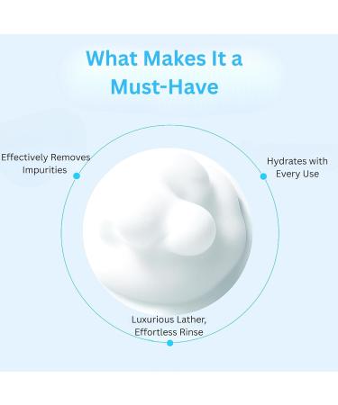 Hydrating Foaming Facial Cleanser for Sensitive Skin | Gentle Face Wash with Aloe Vera Oat Amino Acids & Beet Root Non-Stripping Daily Cleanser for Normal Dry & Oily Skin Fragrance-Free 1.7oz - Buy Online on GoSupps.com