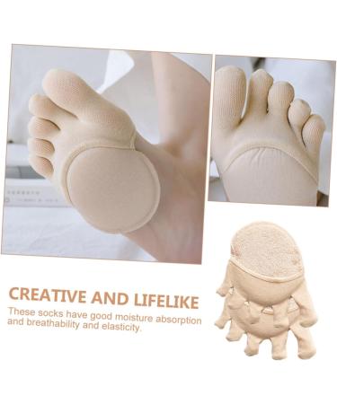 Buy Hemoton 4 Pairs Full Toe Socks | Arch Support & Metatarsal Sleeves for Comfort | Fingerless Outdoor Socks - Buy Online on GoSupps.com