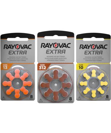 80 RAYOVAC Extra Hearing Aid Batteries Type 312 - PR41 - 1.45V - Brown - International Shipping Available - Buy Online on GoSupps.com