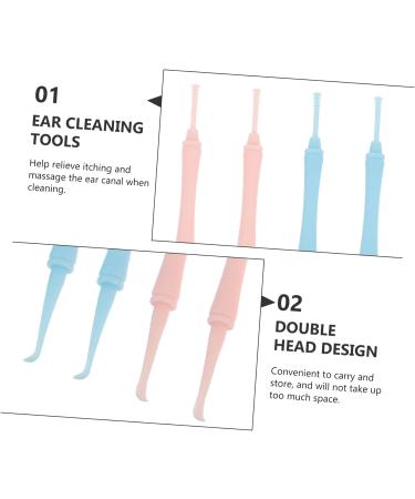 minkissy 4pcs Ear Cleaner Kit Double-Head Spiral Ear Wax Removal Tools for Cleaning for Adults Random Assortment - Buy Online on GoSupps.com