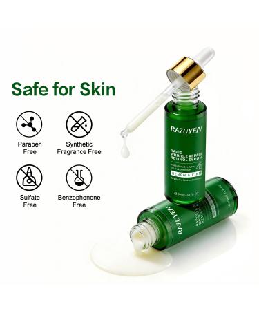RAZUYEN Retinol Serum for Face Anti Aging Serum with Peptide for Fine Lines and Wrinkles Smoothing Repairing and Hydrating Face 30ml (1 Fl Oz) - Buy Online on GoSupps.com